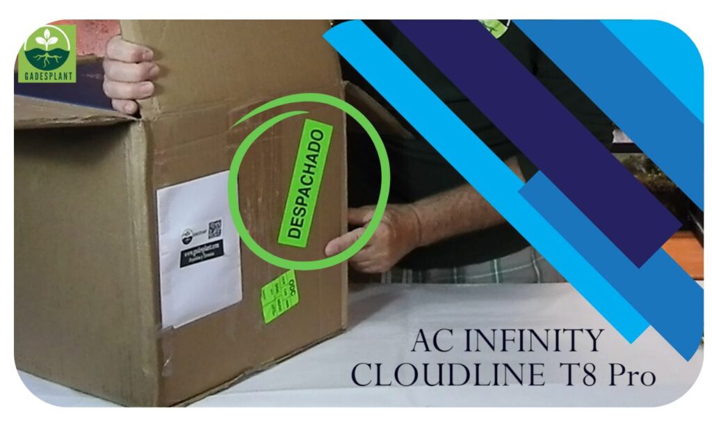 Unboxing AC INFINITY CloudLine T8 Pro - www.gadesplant.com - Orquídeas y Terrarios Plantados.